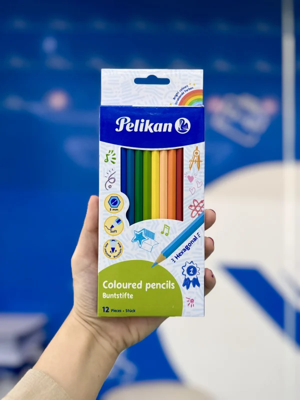 مدادرنگی ۱۲ رنگ Pelikan - Image 1
