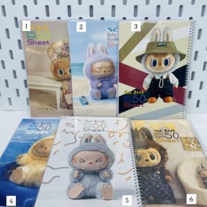 دفتر خط دار ۵۰ برگ طرح لبوبو سیبو