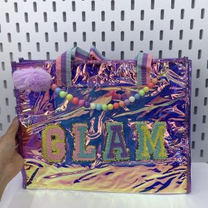 کیف دستی هولوگرامی وست مربعی Glam