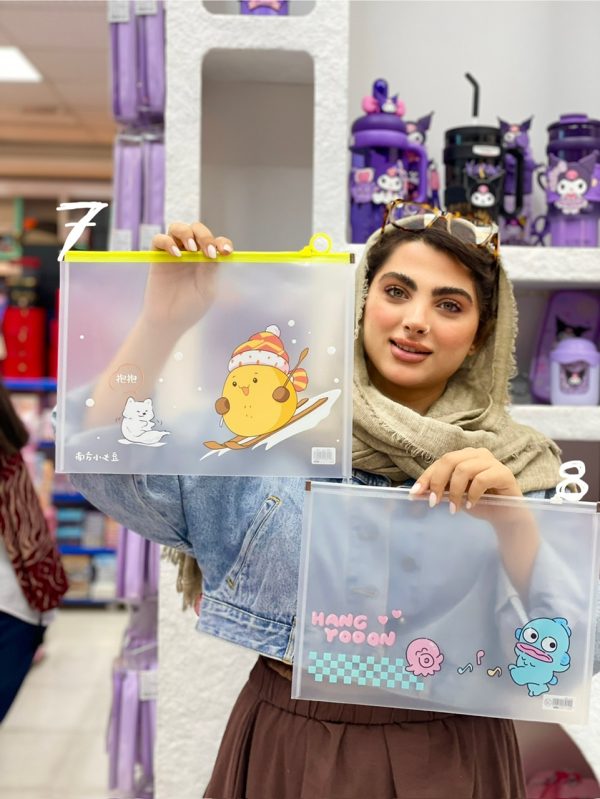 پوشه زیپی شفاف سایز A4 - Image 4
